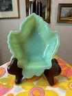 Vintage Fire King Jadeite Maple Leaf Candy Dish Bowl 6.5x5.5”