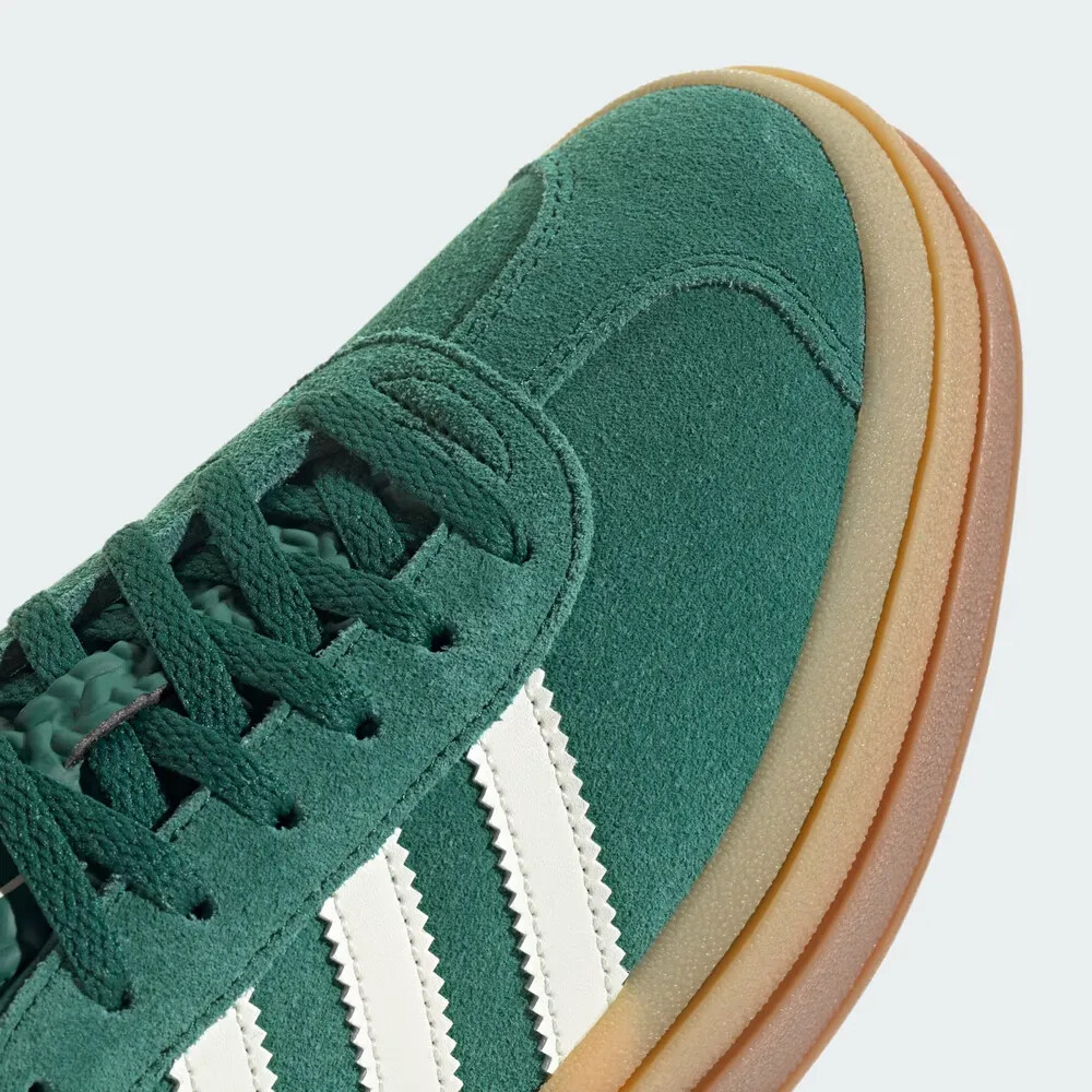 New Adidas Women's Gazelle Bold Shoes - Collegiate Green