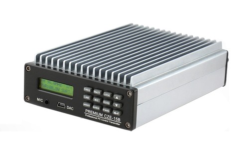CZE-15B 15W FM Radio Transmitter Broadcast Wireless Stereo Station 87MHz-108MHz - Zdjęcie 3 z 13