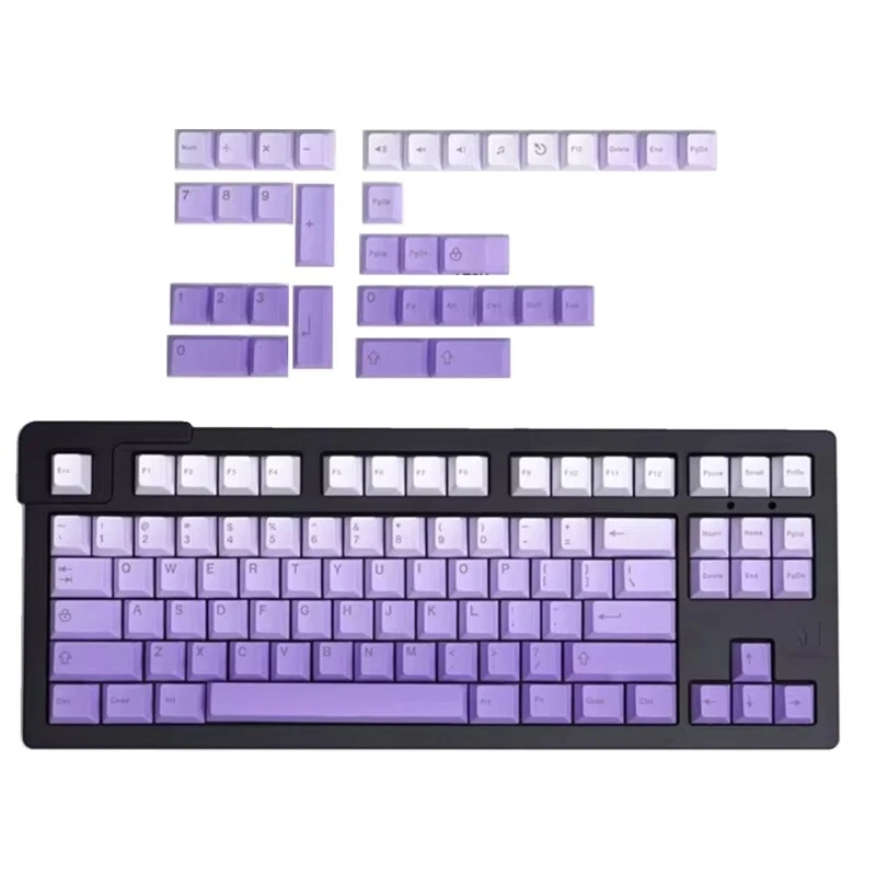 125 PBT Mechanical Keyboard Keycaps with Side or Top Engraving in Vibrant Colors for Enhanced Durability and Style 125 PBT Mechanical Keyboard Keycaps with Side or Top Engraving in Vibrant Colors for Enhanced Durability and Style