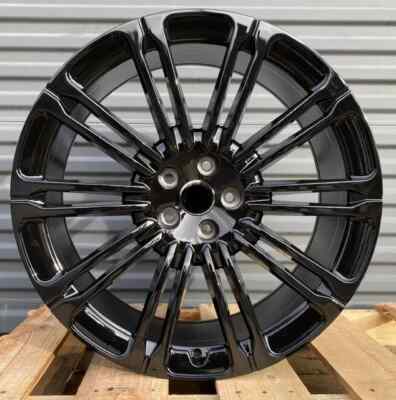 22'' CRESCENDO L460 1075 STYLE BLACK WHEELS FOR LAND RANGE ROVER DEFENDER VOGUE