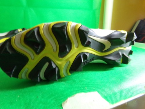 NIKE Vapor Fast flex Football Cleats Size 7.5 White & Black Preowned - Picture 3 of 7