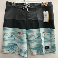 Quiksilver Men's Board Shorts "OR SURFSILK Panel 19" Color - BPJ7