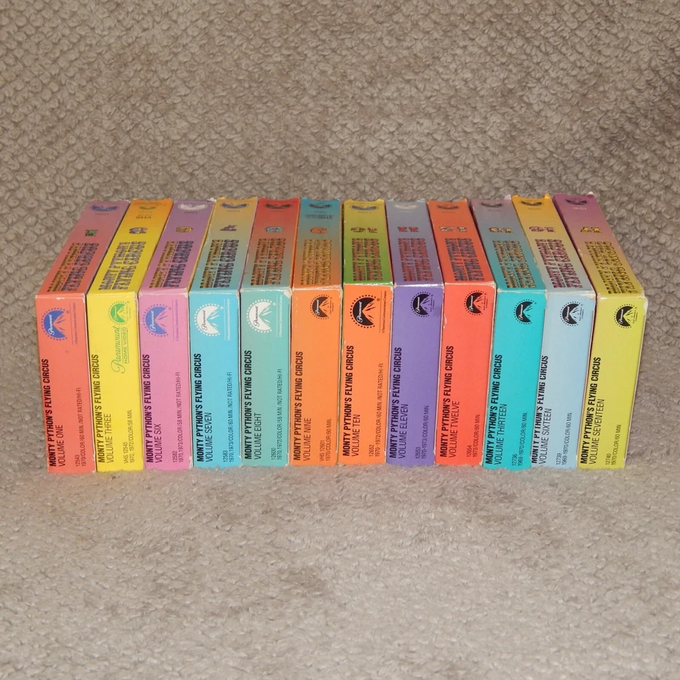 Monty Python's Flying Circus VHS 1 3 6 7 8 9 10 11 12 13 16 17 Set Lot - Image 2 of 4
