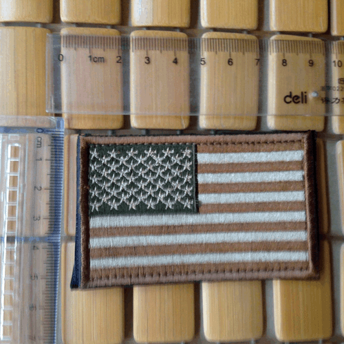 EE. UU. PARCHES BORDADOS BANDERA EE. UU. INSIGNIA EJÉRCITO CICLISTA PARCHE DE BUCLE DE GANCHO - Imagen 5 de 6