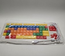 Special Needs Children's Computer Keyboard USB Qwerty Color Coded Playlearn