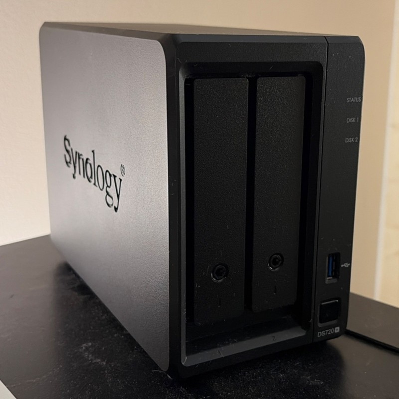 Synology DiskStation DS720+ 2-Bay Desktop NAS USB 3.0 Black