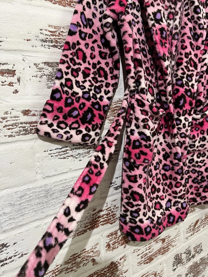 Niñas Bata Capelli Nueva York Niños Rosa Leopardo Estampado Cinturón Talla 7/8  Foto 4 de 4