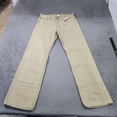 Polo Ralph Lauren Jeans Mens 33x32 Beige Denim Straight Leg Authentic Dungarees