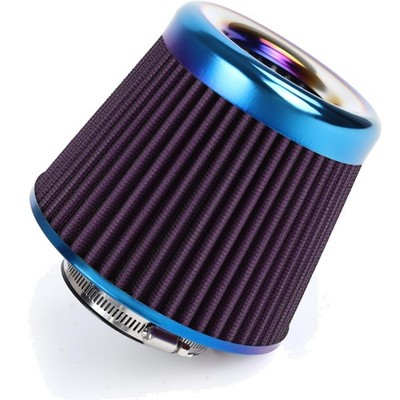 Universal Cold Air Intake Filter Clamp-On Replacement Air Filter Flange Diame...