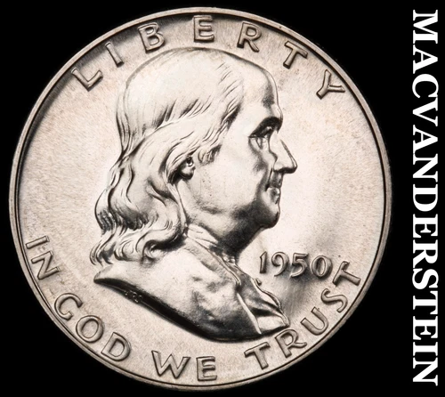 1950 Franklin Half Dollar- Choice Gem Proof Luster No Reserve #i8257