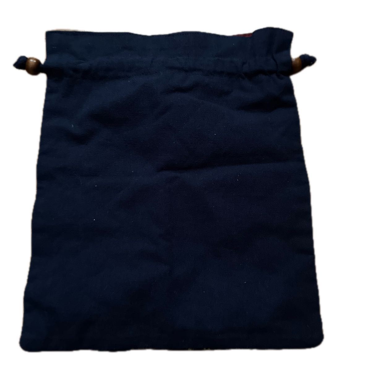 Japanese pattern patchwork sashiko drawstring bag - image 2