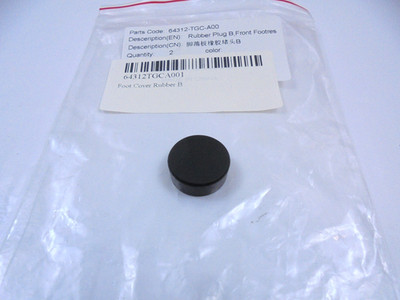 Super Soco TS TSX Genuine Footrest Rubber End Cap Plug Black New 64312-TGC-A00