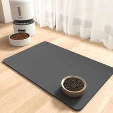 -Absorbent Pet Feeding Mat-No Stains Pet Mat for Food and Water Bowl-Quick Dry C
