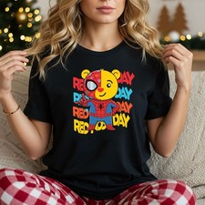 Maglietta Red Nose Day 2026, Maglietta Divertente Rilievo Fumetto Bambini, Red Nose Day 8