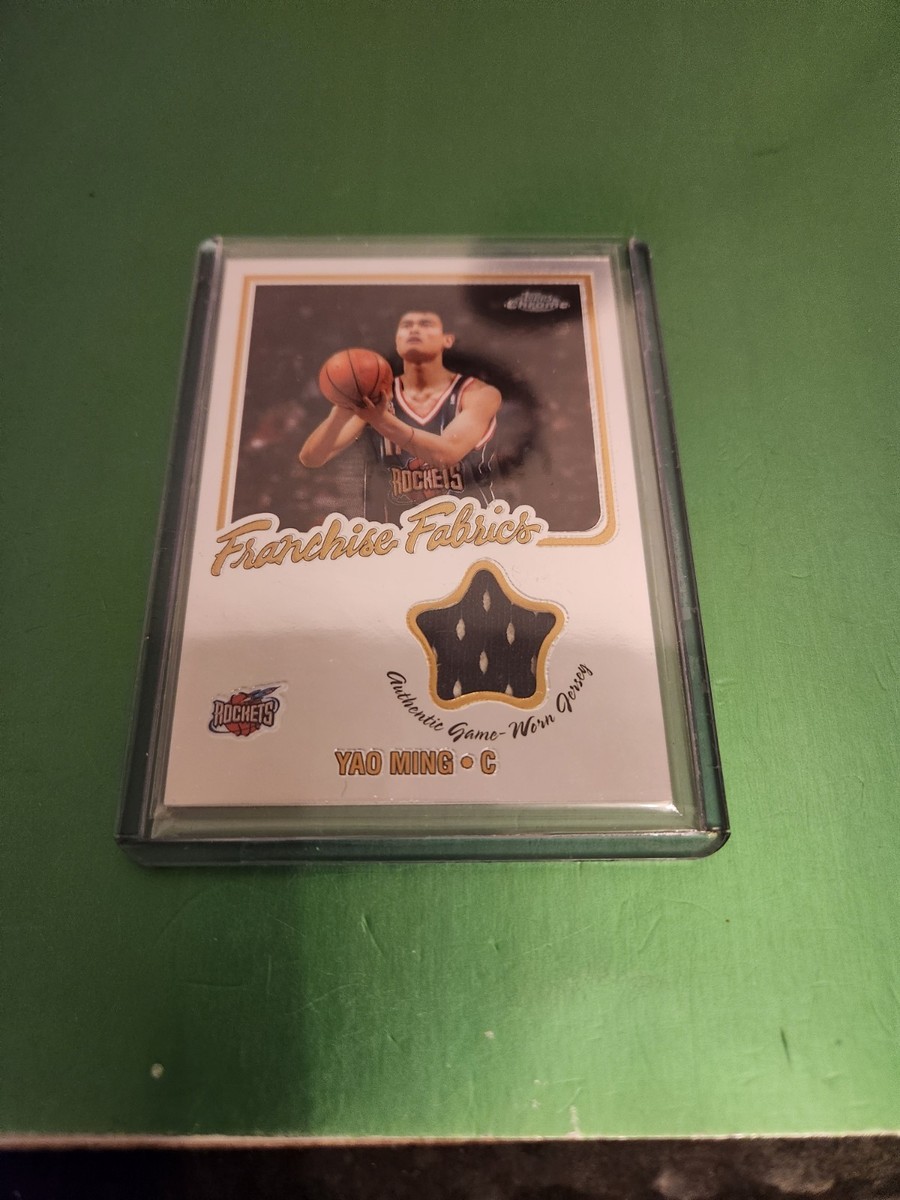 2002/03 TOPPS CHROME #FF-YM YAO MING FRANCHISE FABRICS JERSEY