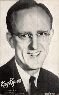Kay Kyser Mutoscope Arcade Card c. 1940s Penny Arcade Litho Halftone Print