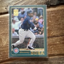 Topps 2001 Sammy Sosa Chicago Cubs 50th Anniversary Issue #688 Baseball Card
