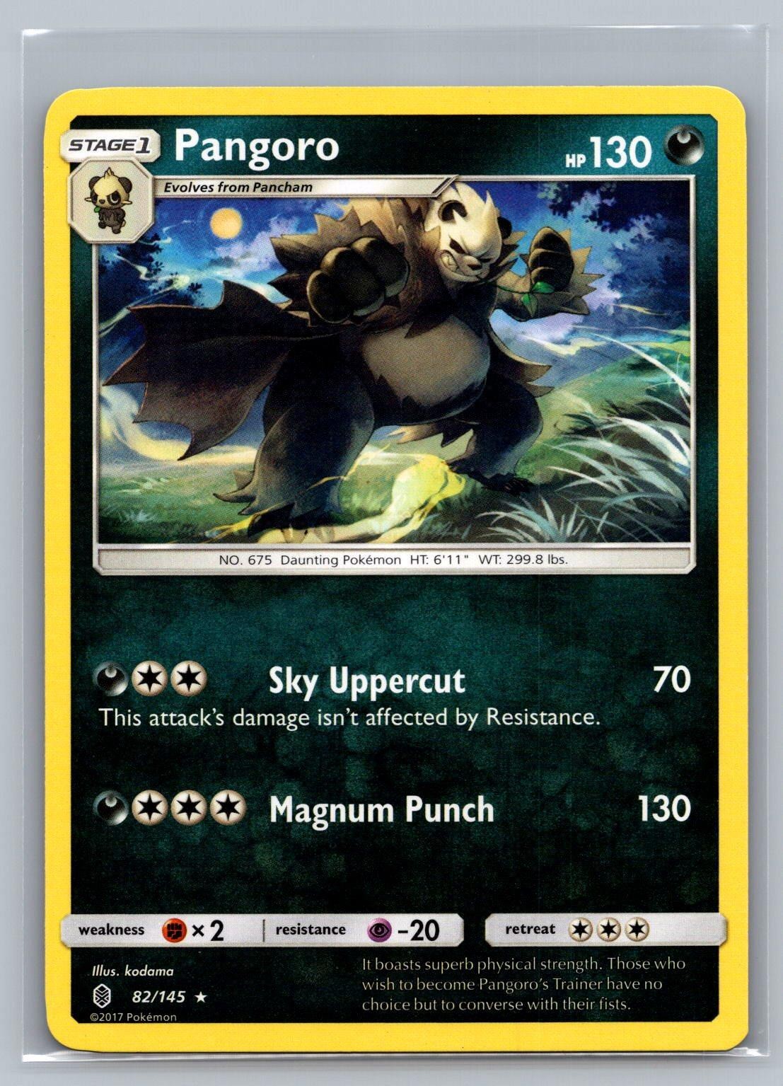 Pangoro 82/145 Rare Guardians Rising Pokemon NM