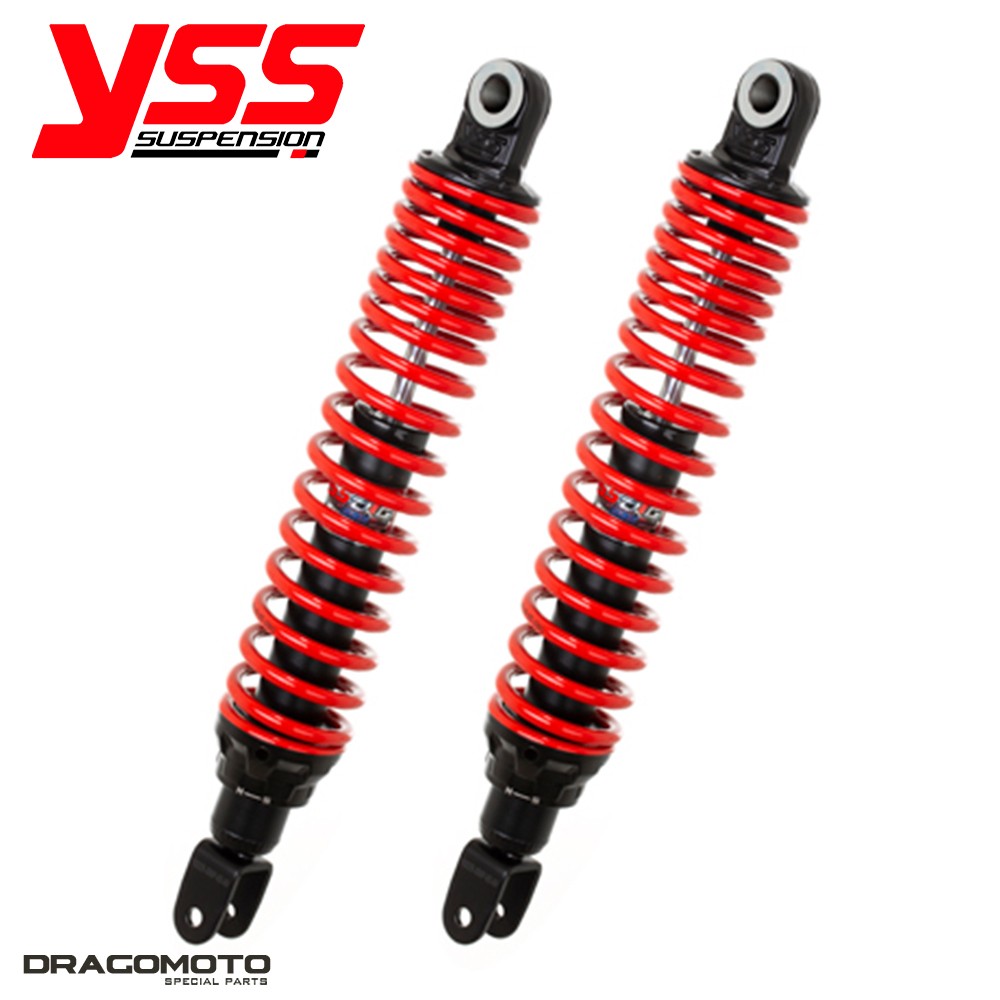 Amortisseur arrière YSS pour Vespa GTS 300 Touring 2013-2014 noir de 380mm