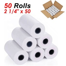 50Roll 2 1/4" x 50 Thermal Receipt Cash Register Credit Card Paper Roll BPA Free