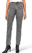 Abercrombie  Fitch Curve Love Ankle Straight High Rise Jeans Charcoal- Size 26S