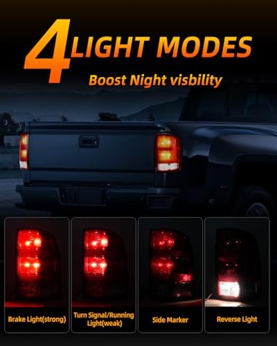 Rear Brake Tail Light Compatible With 2007-2014 GMC Sierra 1500 2500HD 3500HD - Picture 5 of 7
