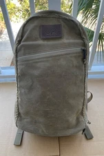 GORUCK Bullet Ruck 15L Heritage Backpack Waxed Canvas Leather EDC USA-Made OLIVE