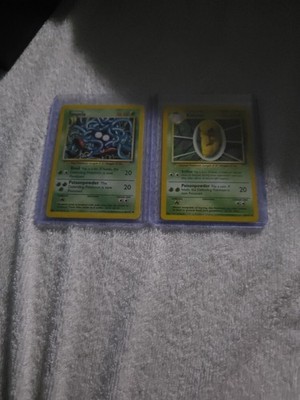 Base Set Kakuna and Tangela Both In Played Condition Not Hollo