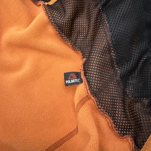 LL Bean Polartec Zip Up Fleece Jacket Men’s XXL Orange Outdoors - Picture 11 of 13