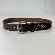GAP Stitched Brown Genuine Leather Belt - Size 22