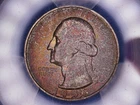 1955 P TONED WASHINGTON QUARTER __SILVER COIN__STUNNING TONE__PCGS MS66 TONER