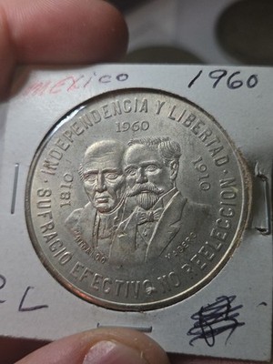 Mexico 10 Pesos, 1960, 150th Anniversary - War of Independence | eBay