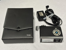 Vivitar 180 Electronic Flash with Case and Charging Cord  Vintage Camera Equip