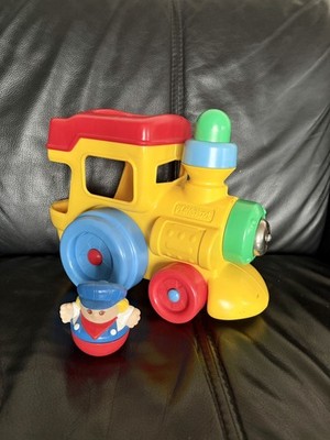 Vintage Playskool Choo Choo Train 1989 Weeble Wobble Toy Driver 80er Spielzeug Konvolut