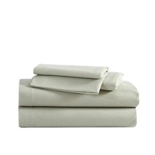 Twin Sheets, Cotton Flannel Bedding Set, Brushed for Extra Softness, Cozy Home