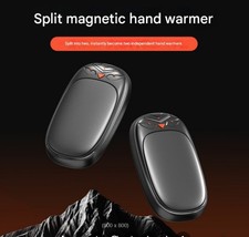 2-Pack Hand Warmers Rechargeable 6000mAh Portable Pocket Size 3 Heat Settings- 