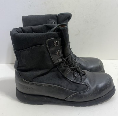 Vintage Rocky Boots Men's Black Combat Lace Up Size 10.5 Wide