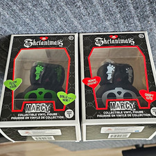 Skelanimals Marcy Lot of 2- Glow in the Dark Vinyl Figure Series 1 Black/Green