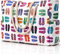 Strandtasche Shopper Groß Wasserdicht Mit ReißVerschluss UmhäNgetasche Damen