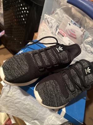 Adidas Tubular Shadow Knit 2016 Black White Size 4 (grade School)