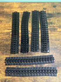 LEGO BULK LOT 120 BLACK TECHNIC LINK TREAD WIDE 2 PIN HOLES 57518