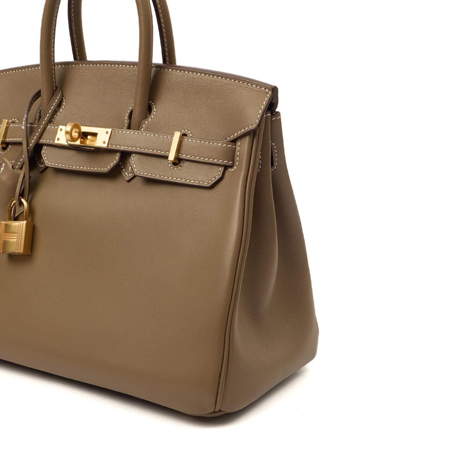 Hermes Birkin 25 in Etoupe, Swift Leather, Gold Hardware image 5