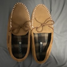 SPERRY Top-Sider Men's Brown Suede Moccasin Slippers Lined Size 13M