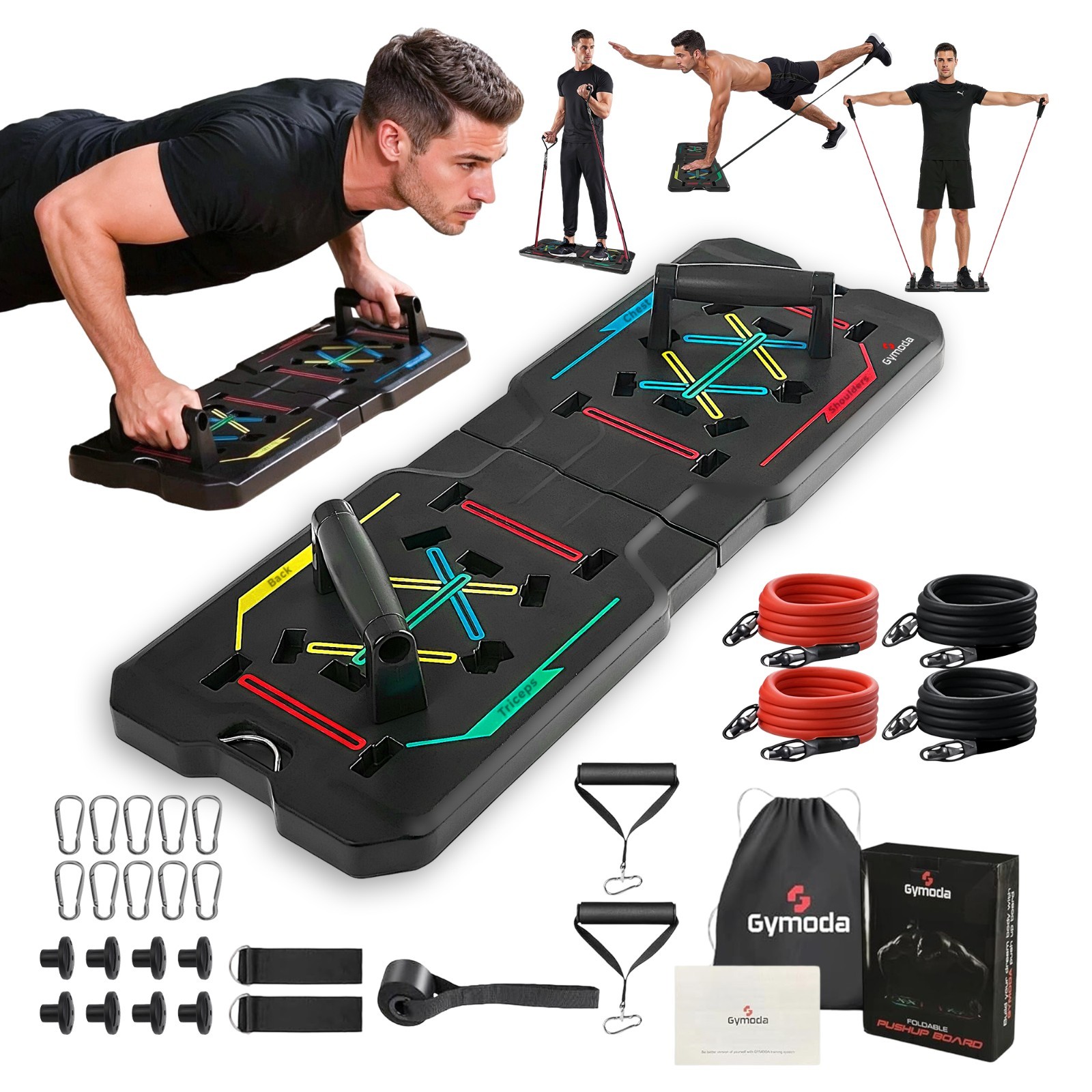 Complete workout Push Up Board for Arms Chest Shoulders Full