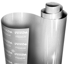 VViViD Ultra Gloss Silver Metallic Vinyl Car Wrap Premium 1ft x 5ft,
