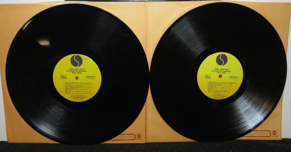 PAUL ANKA GOLD (NM) SASH-3704-2 LP VINYL RECORD - Image 4 of 4