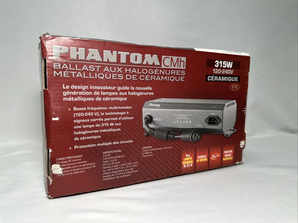 Phantom II CMh Ceramic Metal Halide Digital Ballast, 315W, 120V/240V - NEW! - Image 2 of 4