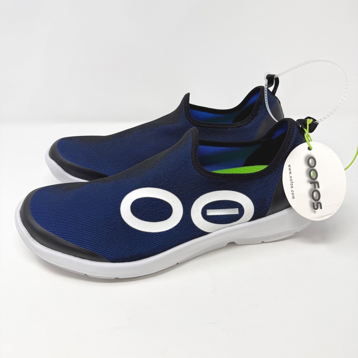 OOFOS OOmg Sport Low Mens 11 Black White Lightweight Comfort  display picture 2