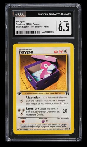 Porygon (1st Edition) graded CGC 6.5 for sale on eBay